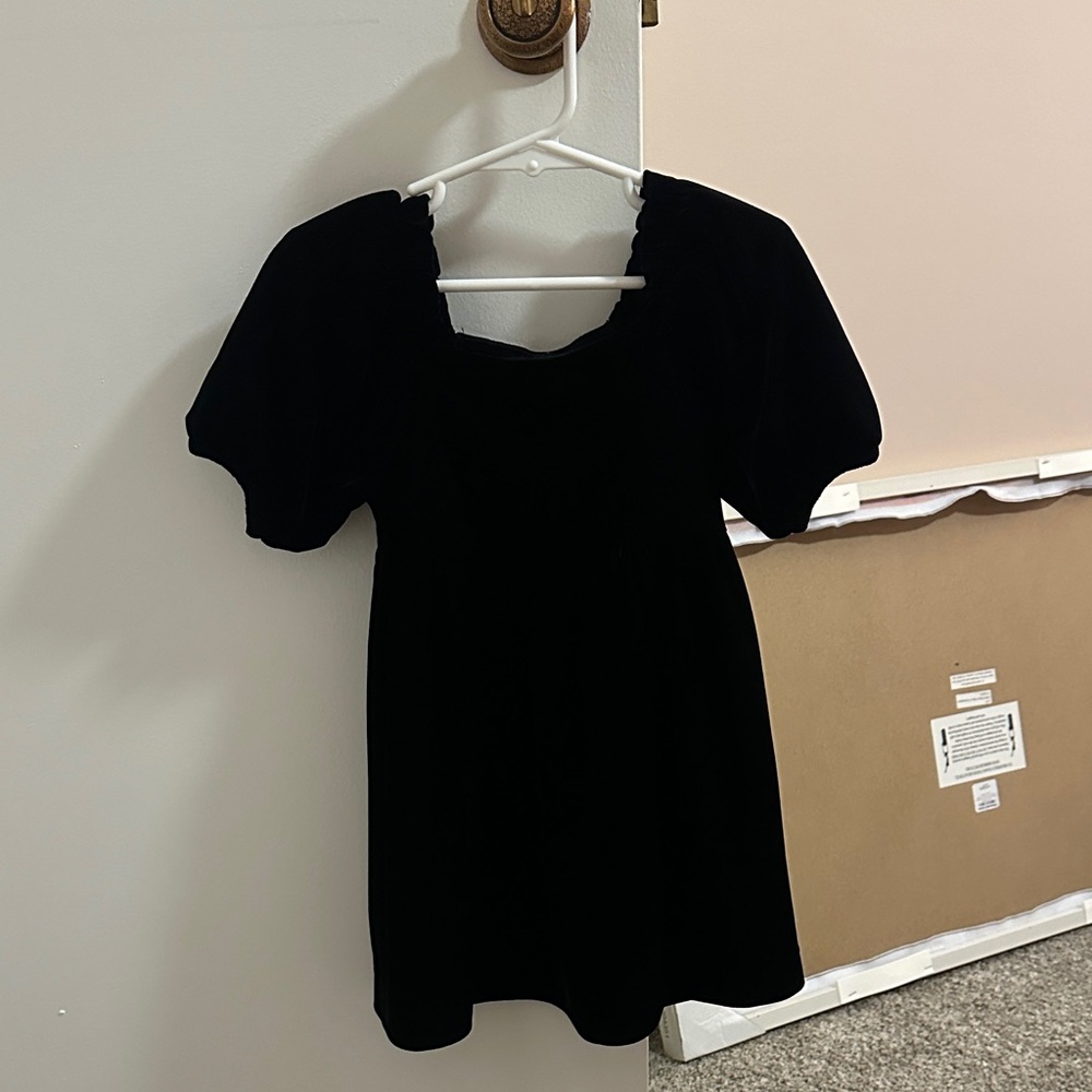 Black kids velvet dress